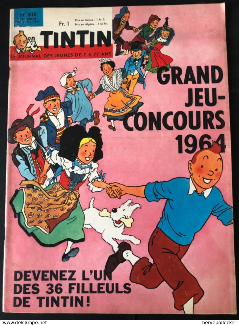 TINTIN Le Journal Des Jeunes N° 810 - 1964 - Tintin