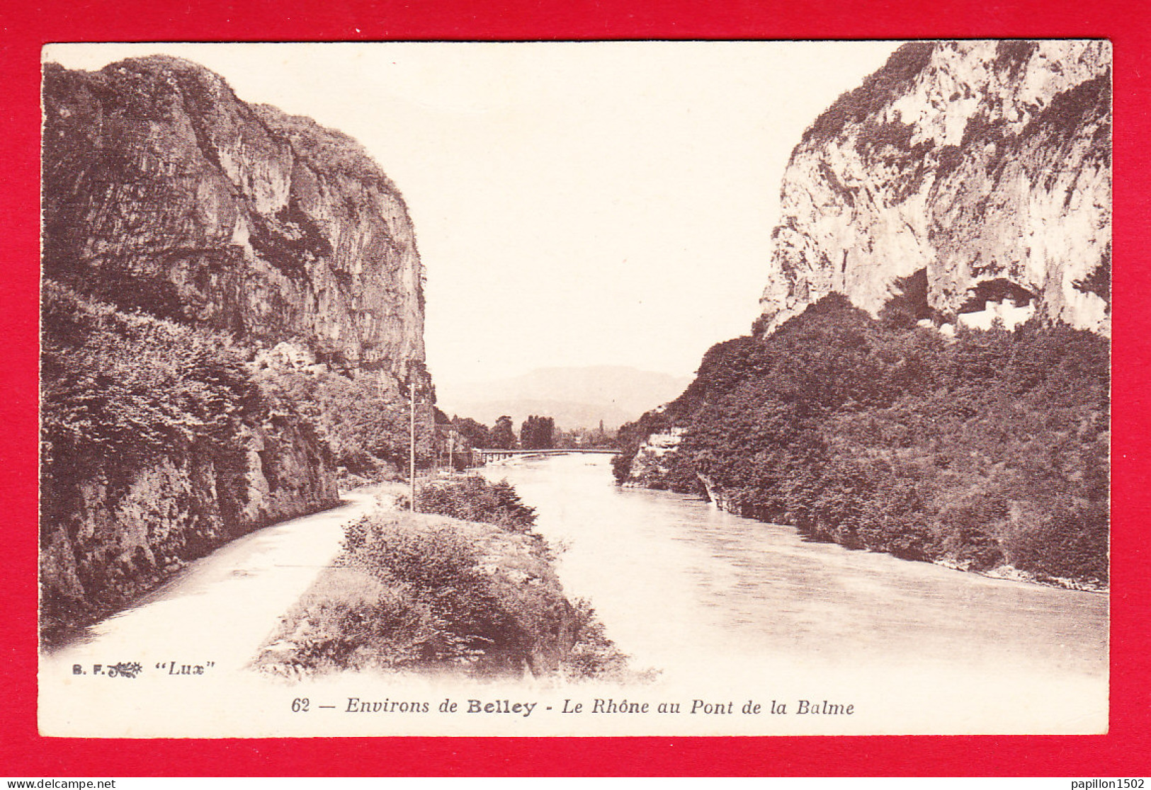 F-01-Belley-01P51 Le Rhône Au Pont De La Balme, Cpa BE - Belley