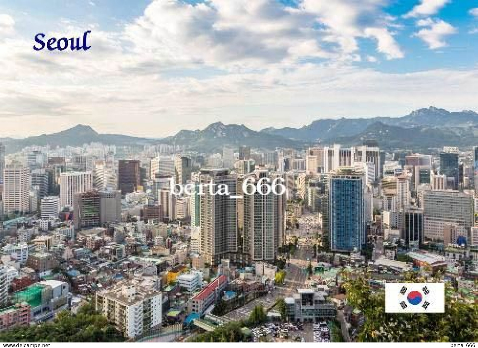 South Korea Seoul Aerial View New Postcard - Korea, South