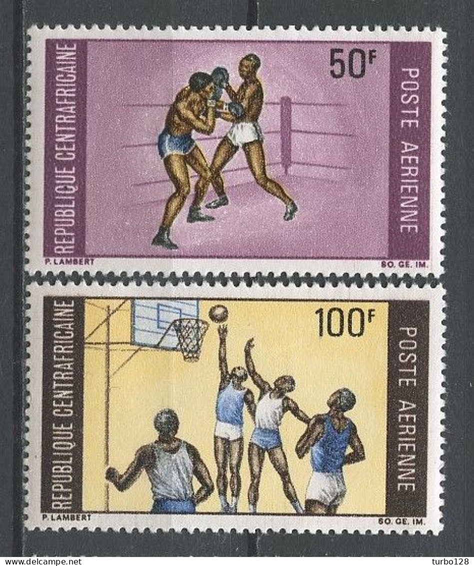 CENTRAFRICAINE 1969 PA N° 74/75 ** NEUFS MNH Superbes C 3.50 € Sports Boxe Basket-ball - Repubblica Centroafricana