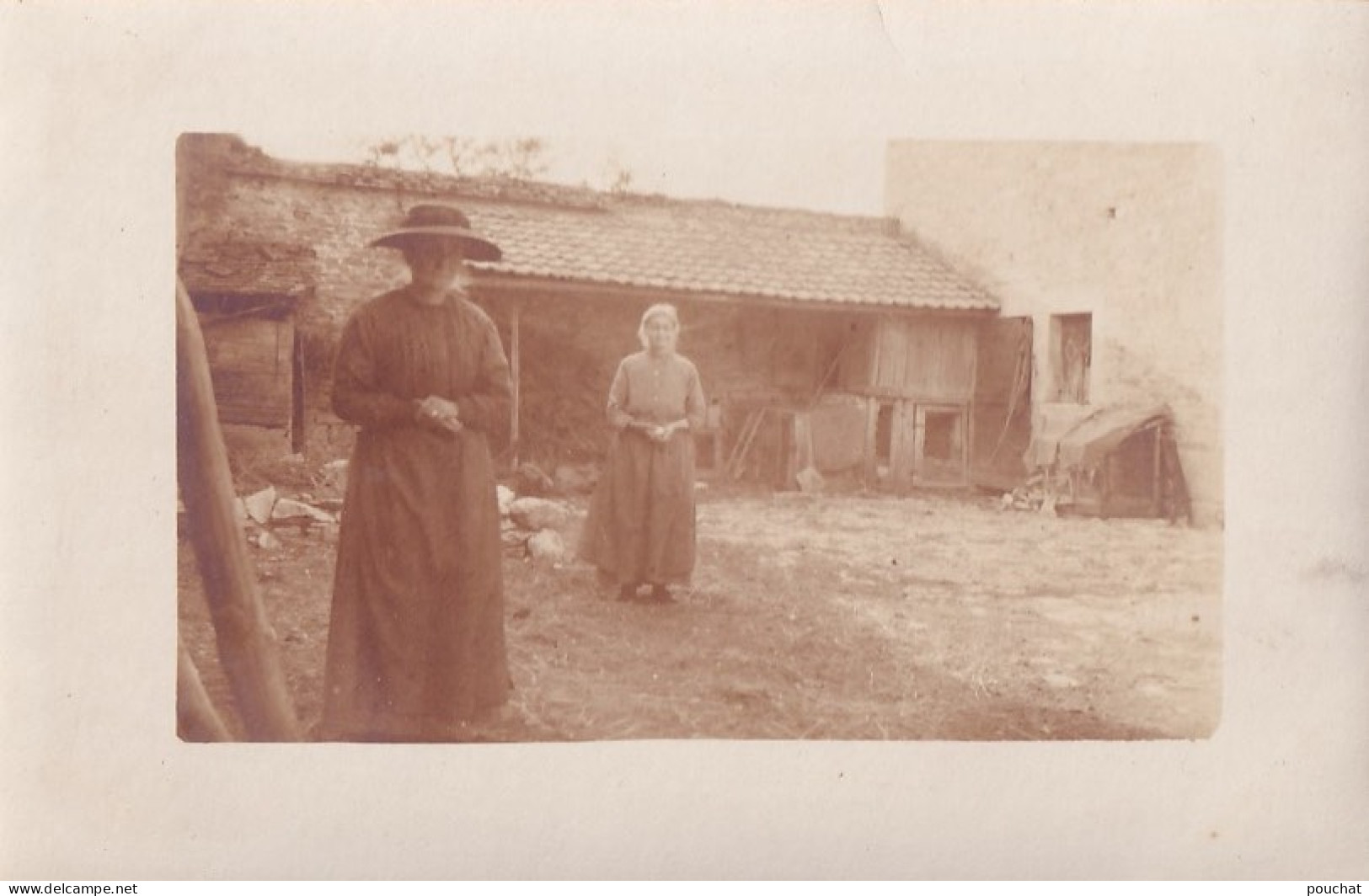 47) CASTELJALOUX - CARTE PHOTO BALISTAI - MARMANDE - CASTELJALOUX - FERME - HABITATION - HABITANTS - 2 SCANS  - Casteljaloux