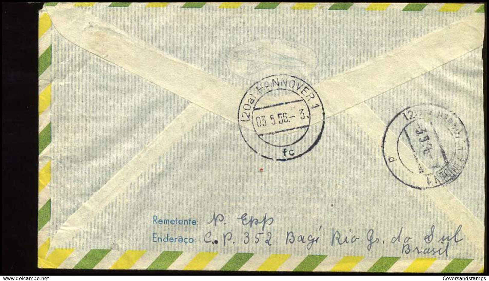 Brasil - Cover To Hannover, Germany - Lettres & Documents