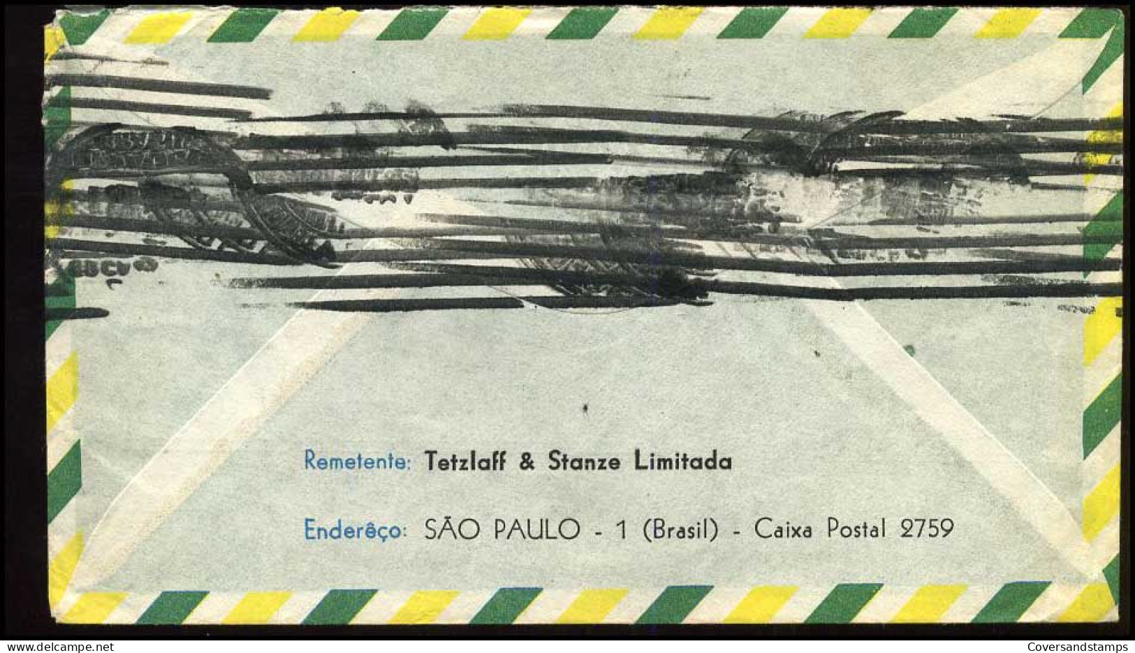 Brasil - Cover To Berlin - Spandau, Germany - Cartas & Documentos