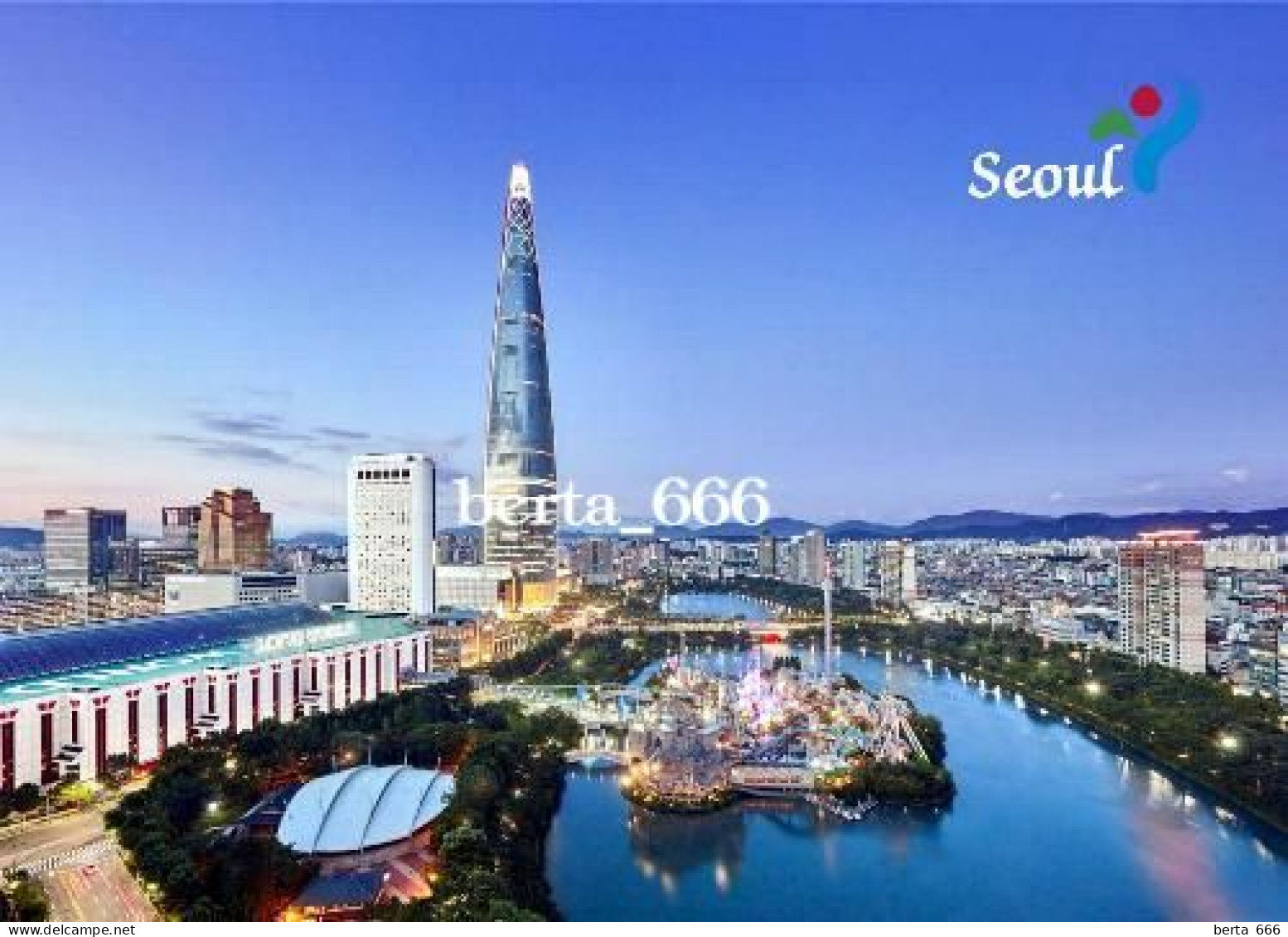 South Korea Seoul Lotte World Tower New Postcard - Korea (Süd)