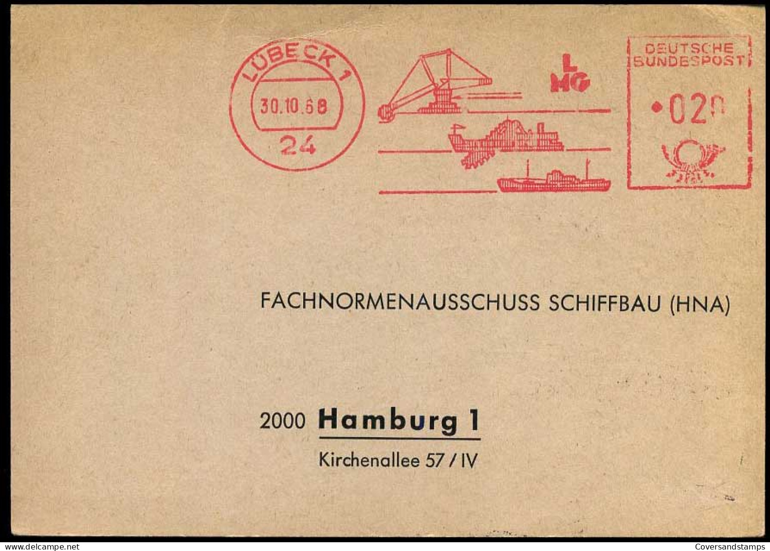 Bundespost - Postkarte Nach Hamburg  - Cartoline - Usati