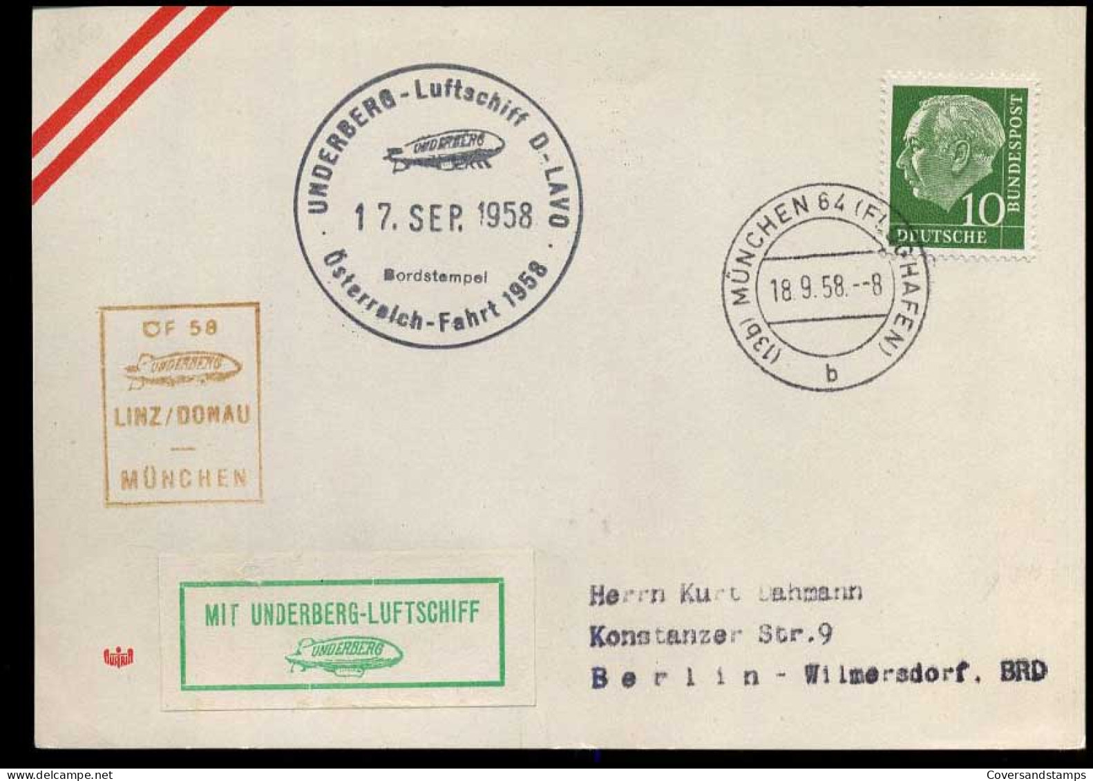 Bundespost - Postkarte Nach Berlin - Postcards - Used