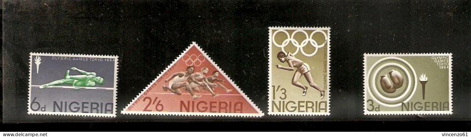 NIGERIA COMPLETE SERIE TOKIO 1964 OLIMPIC GAMES - Estate 1964: Tokio