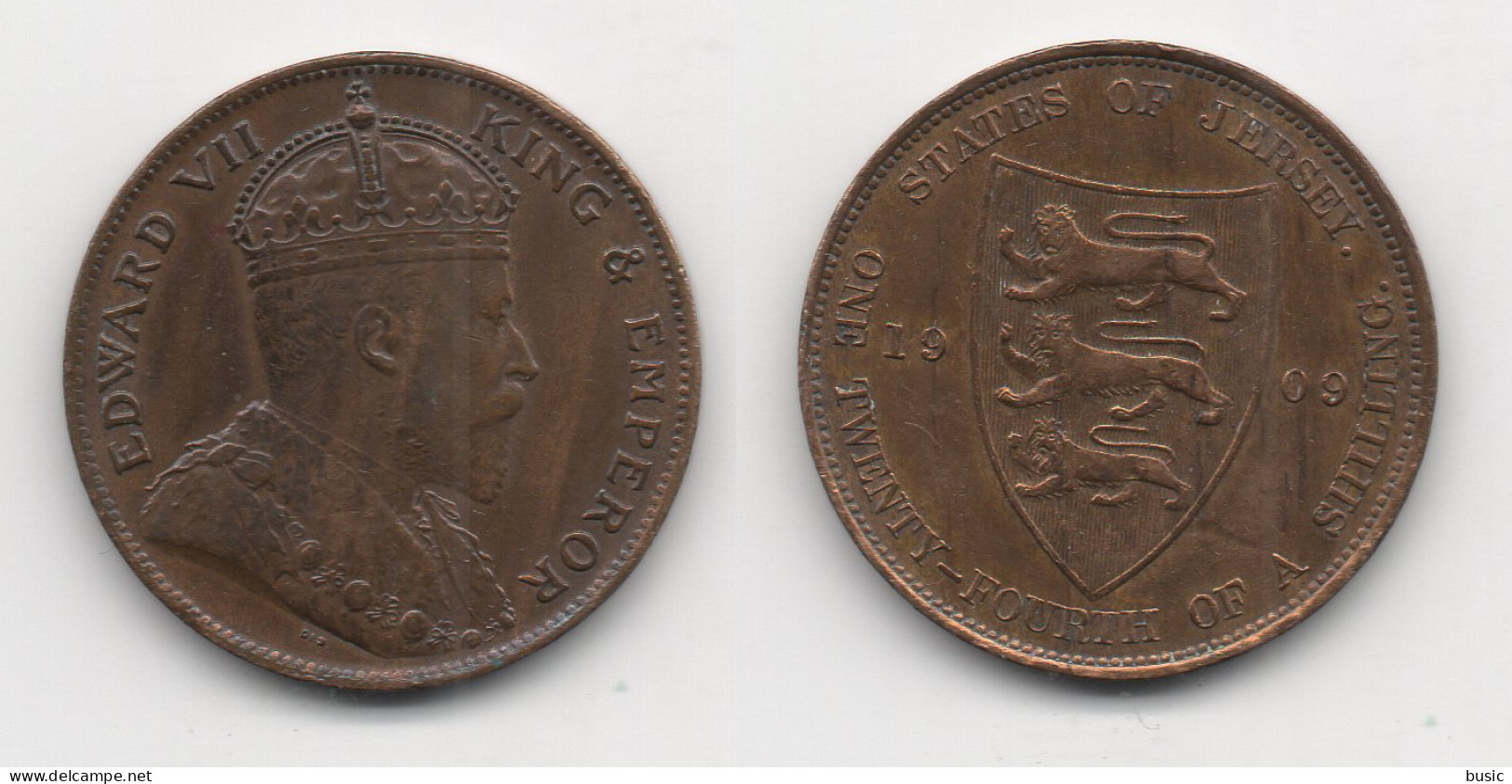 +  1/24 SHILLING 1909 + - Jersey