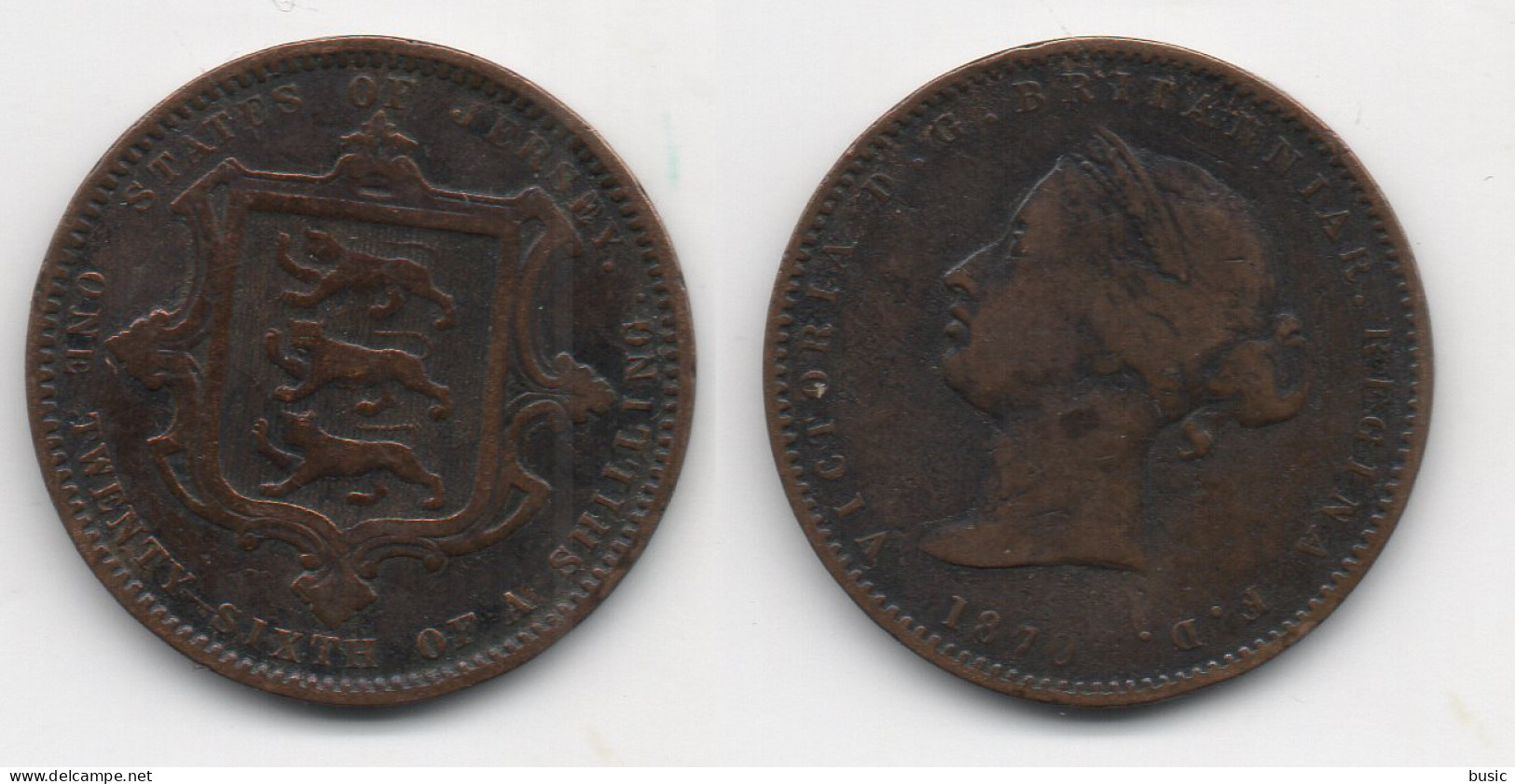 +  1/26 SHILLING 1870+ - Jersey