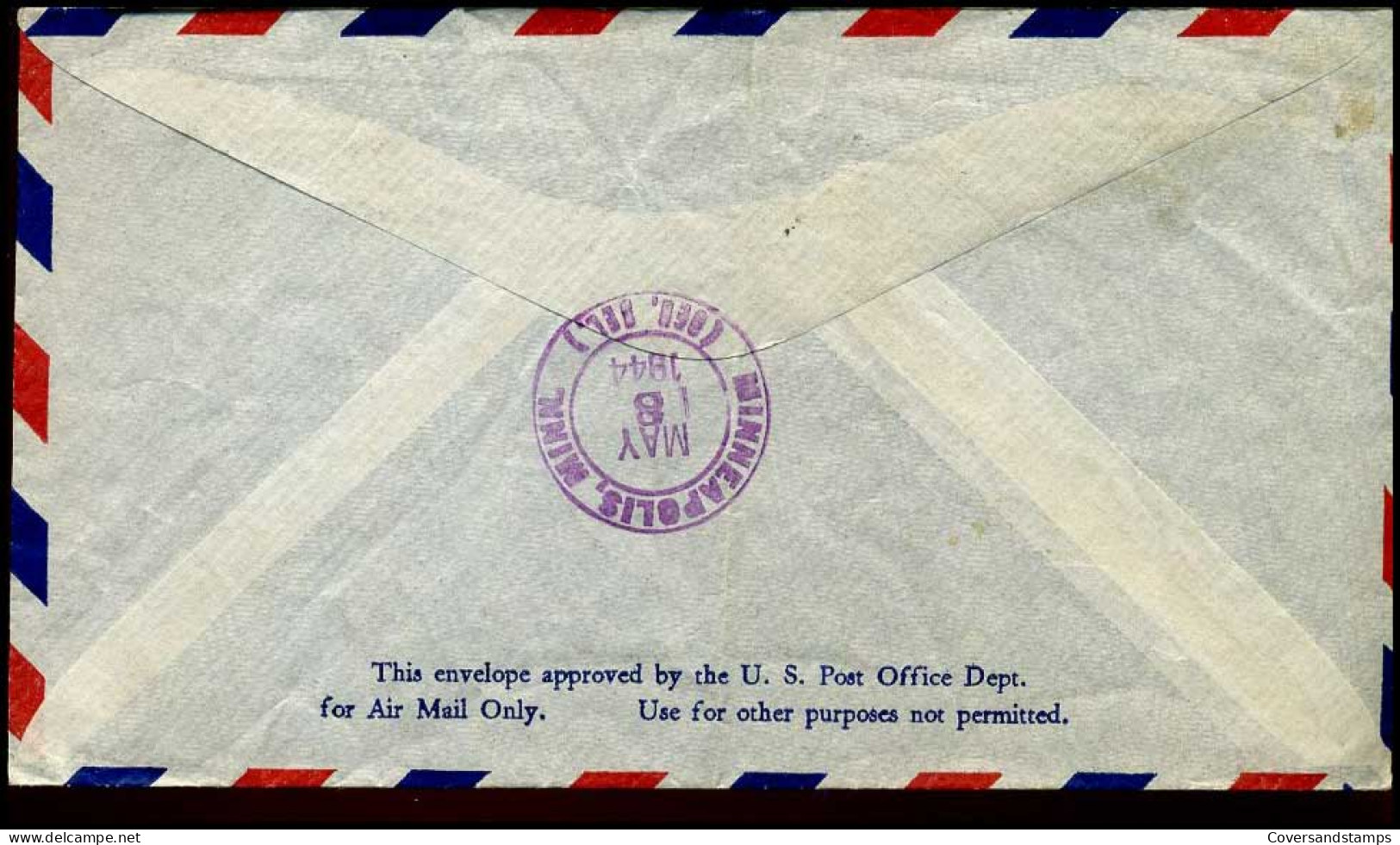 USA - Cover To Mineapolis - 2a. 1941-1960 Gebraucht
