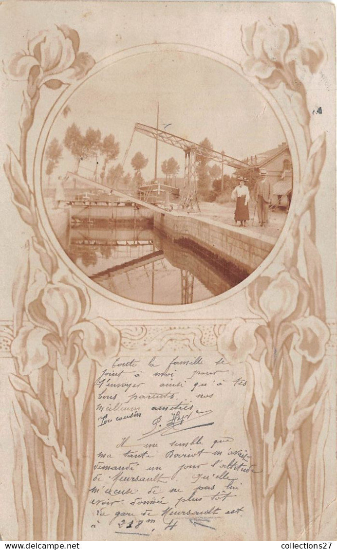 21-MEURSAULT- LA CANAL - CARTE-PHOTO - Meursault