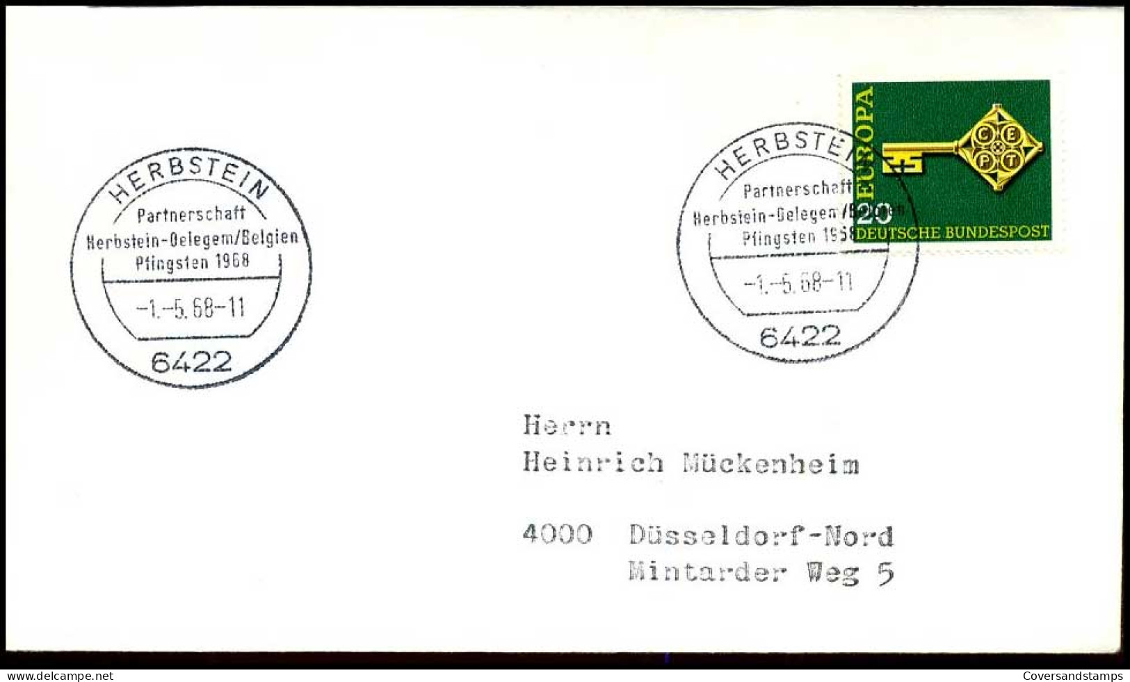 Bundespost - FDC - Europa CEPT 1968 - 1968