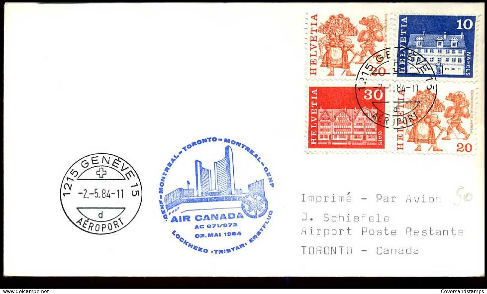 Switzerland - Cover To Montreal - Storia Postale