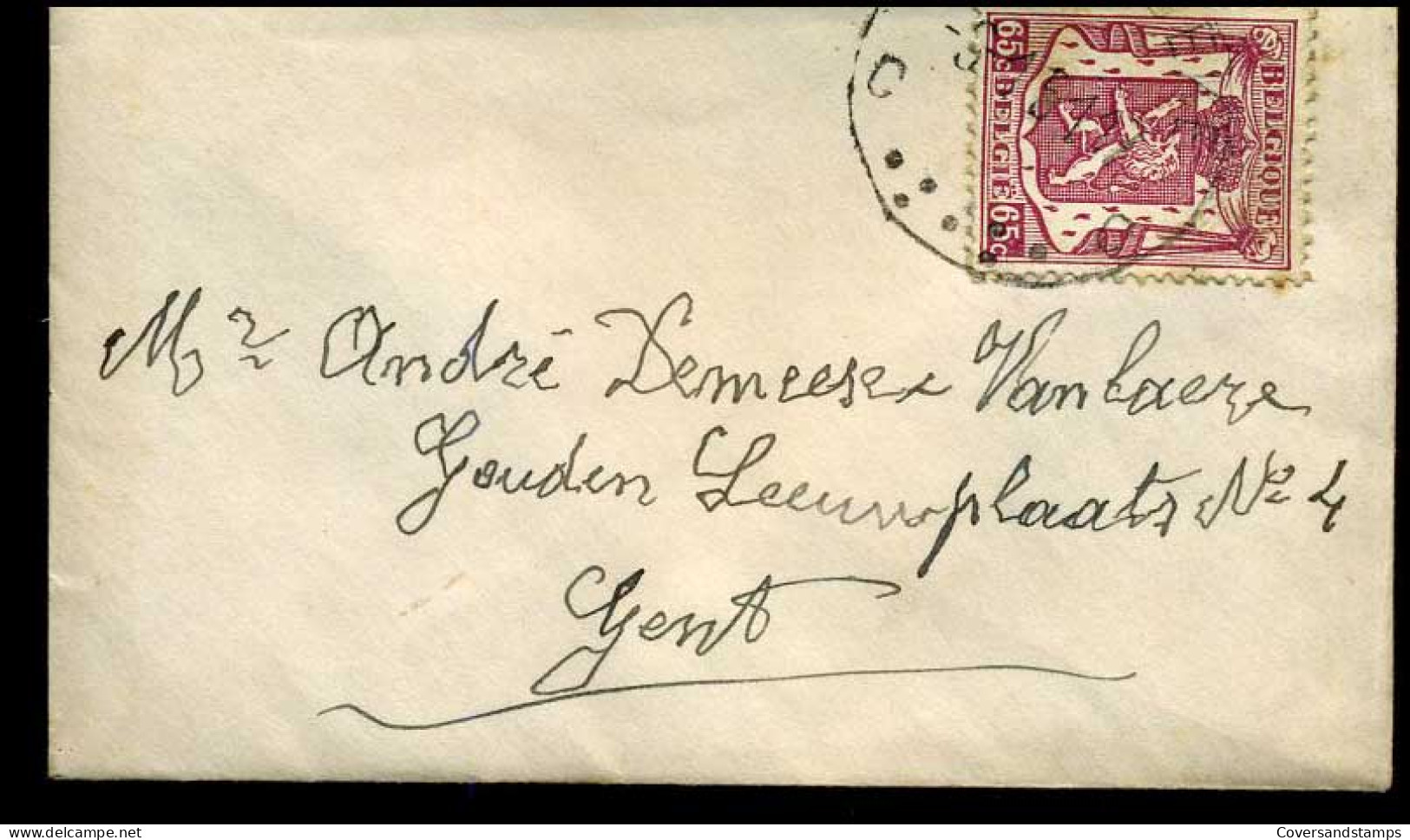 Kleine Envelop / Petite Enveloppe Naar Gent, Met N° 711 - 1935-1949 Small Seal Of The State