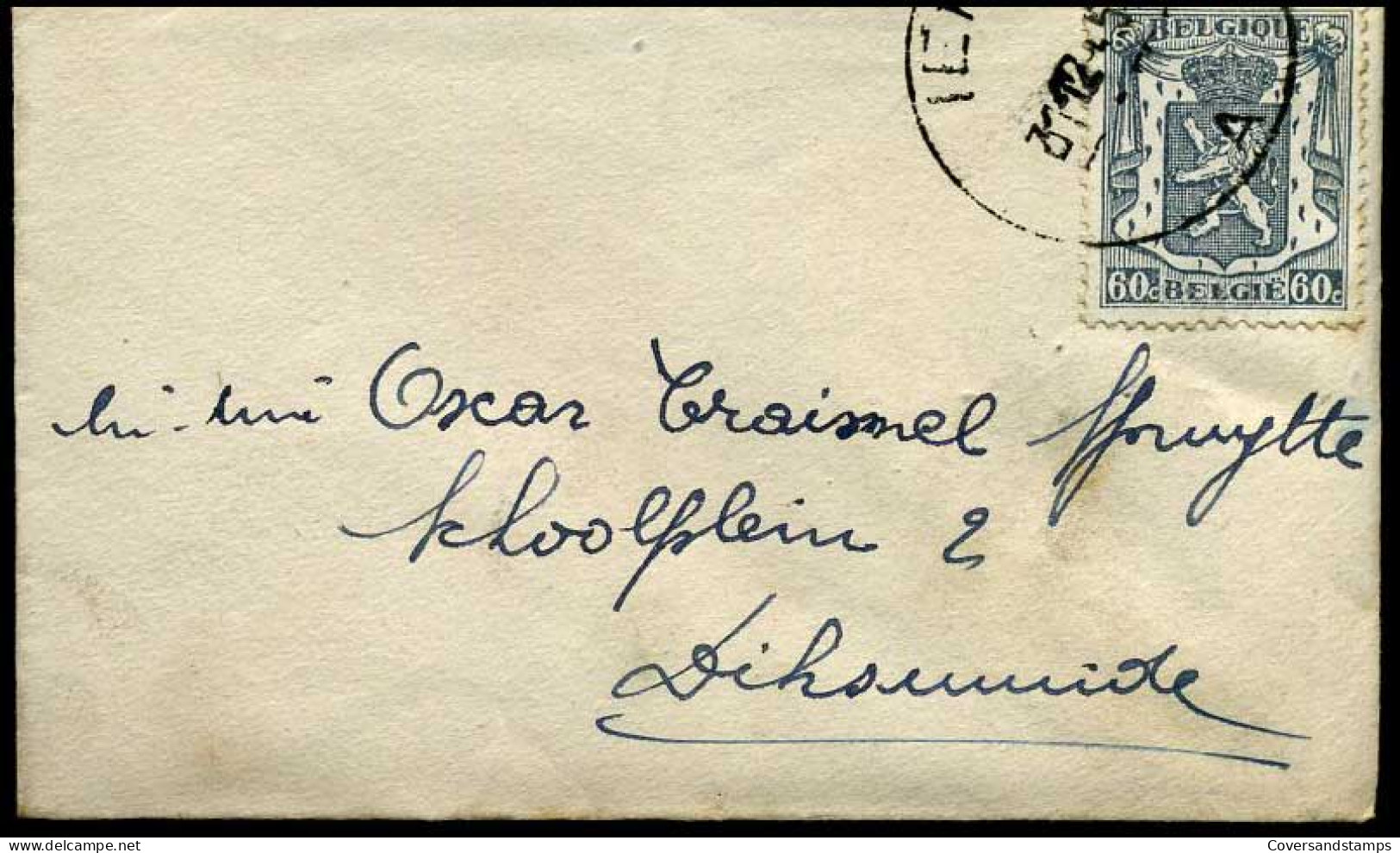 Kleine Envelop / Petite Enveloppe Met N° 527 - 1935-1949 Petit Sceau De L'Etat
