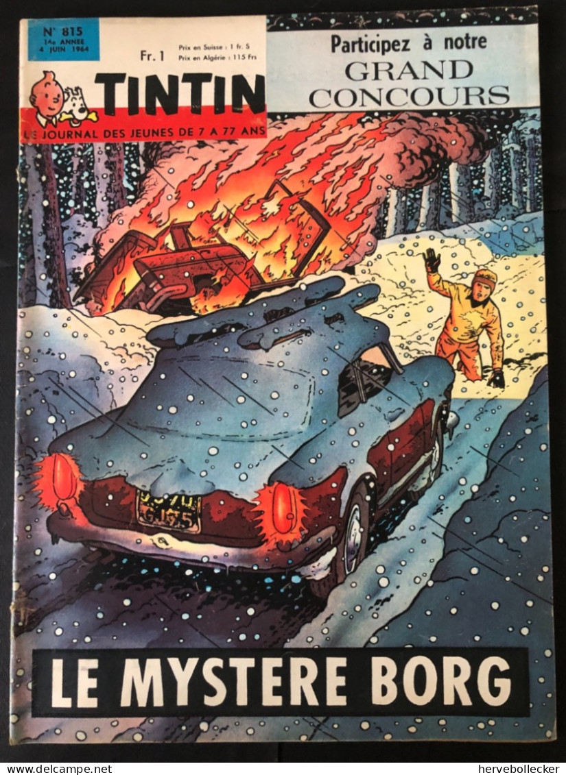 TINTIN Le Journal Des Jeunes N° 815 - 1964 - Tintin