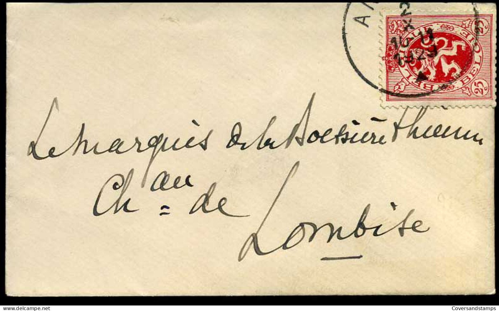 Kleine Envelop / Petite Enveloppe Met N° 282 - 1929-1937 Leone Araldico