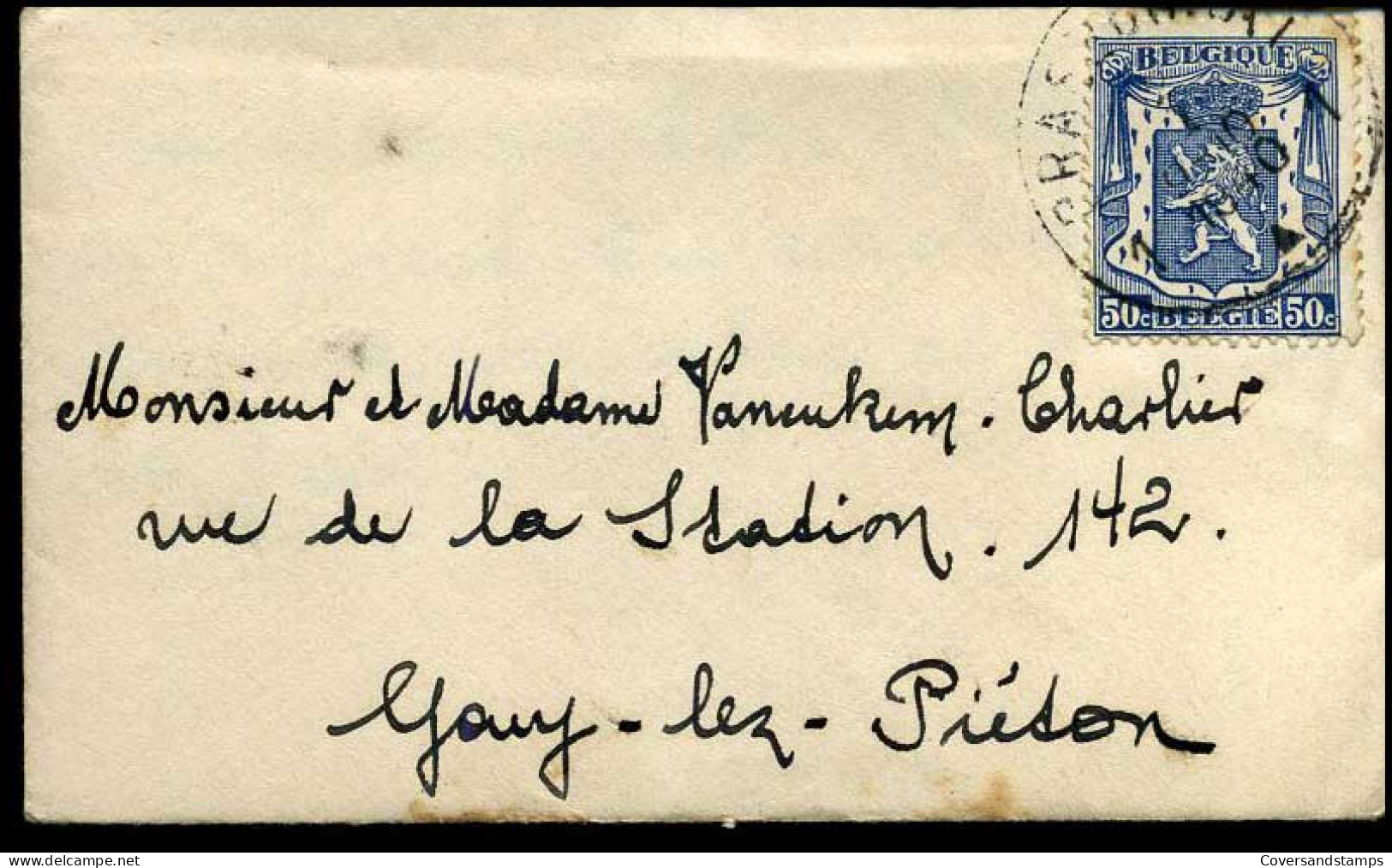 Kleine Envelop / Petite Enveloppe Met N° 426 - 1935-1949 Small Seal Of The State