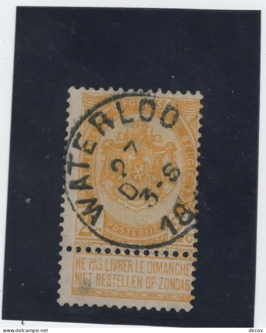 Belgie Nr 54 Waterloo - 1893-1907 Armoiries