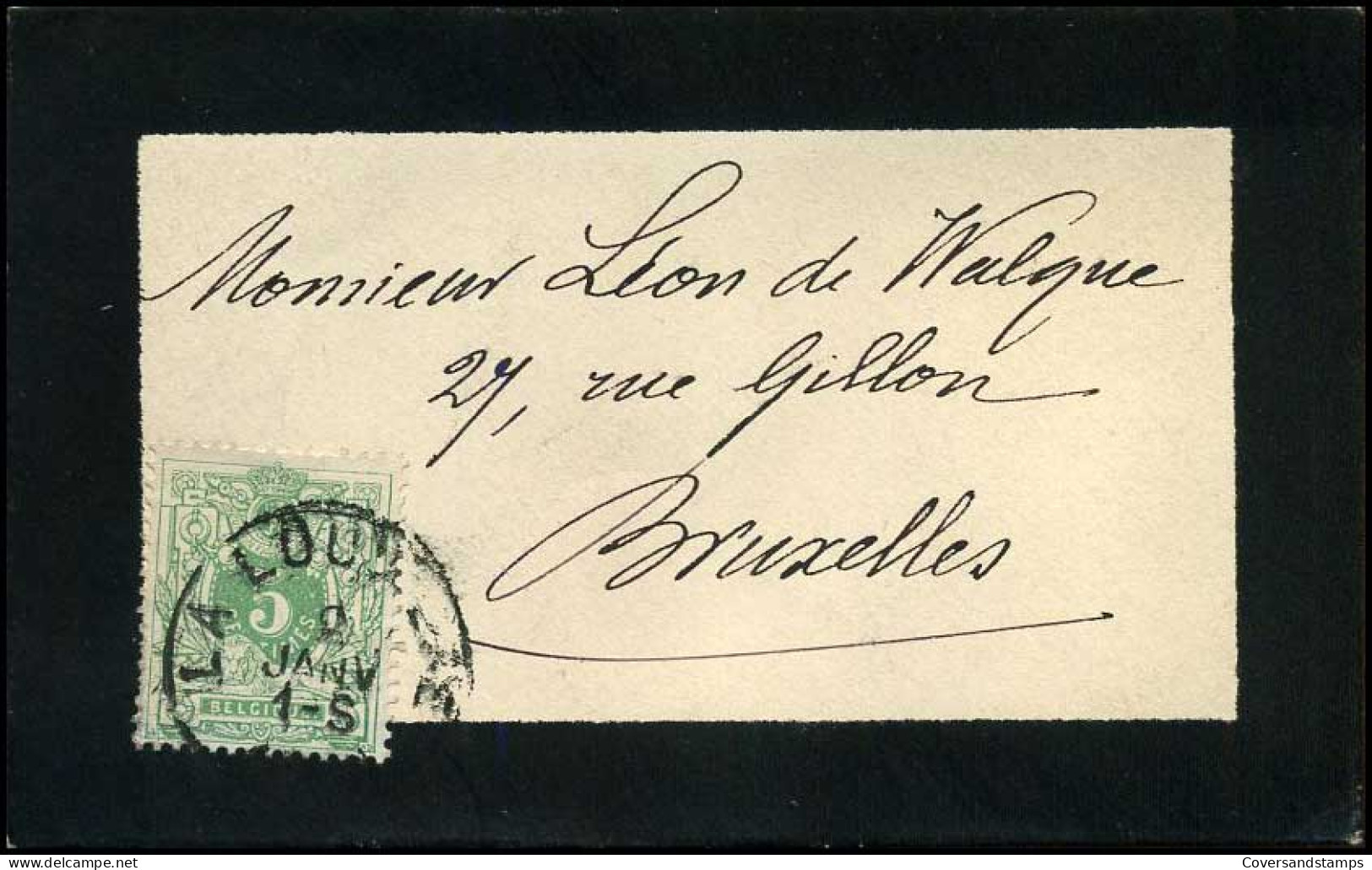 Kleine Envelop / Petite Enveloppe Met N° 45 - 1869-1888 Lion Couché