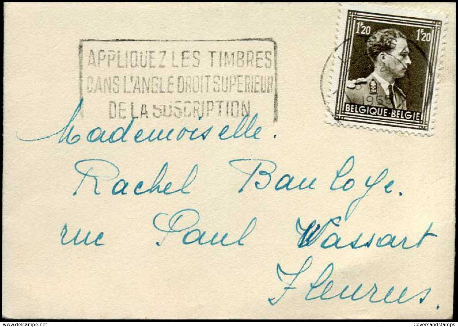 Kleine Envelop / Petite Enveloppe Met N°  845 - 1936-1957 Collar Abierto