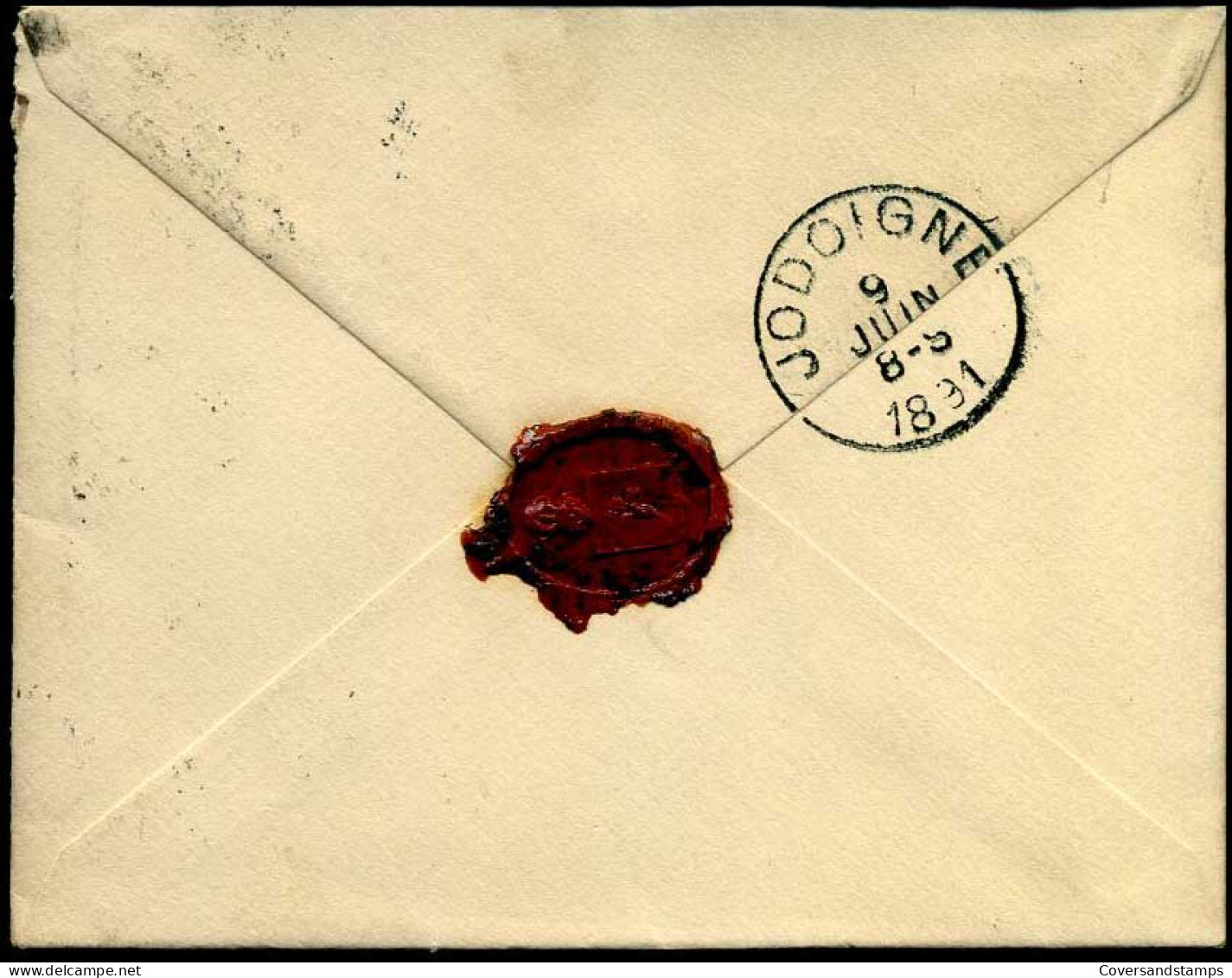Kleine Envelop / Petite Enveloppe Met N° 46 - 1884-1891 Léopold II