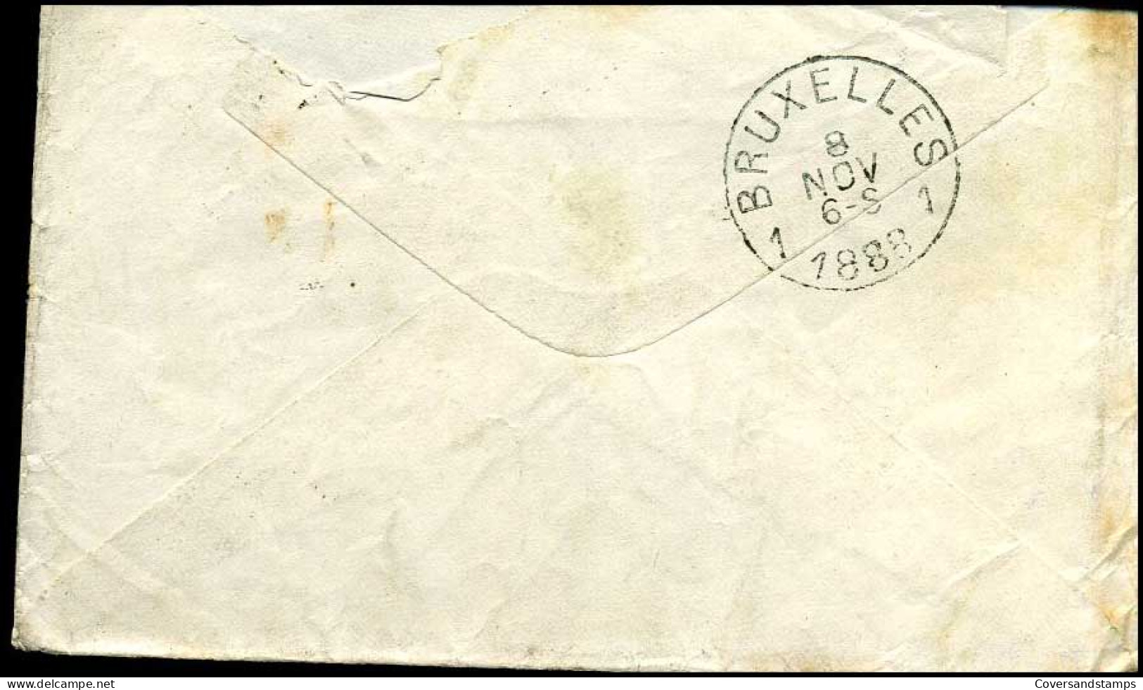 Kleine Envelop / Petite Enveloppe Met N° 46 - 1884-1891 Leopold II