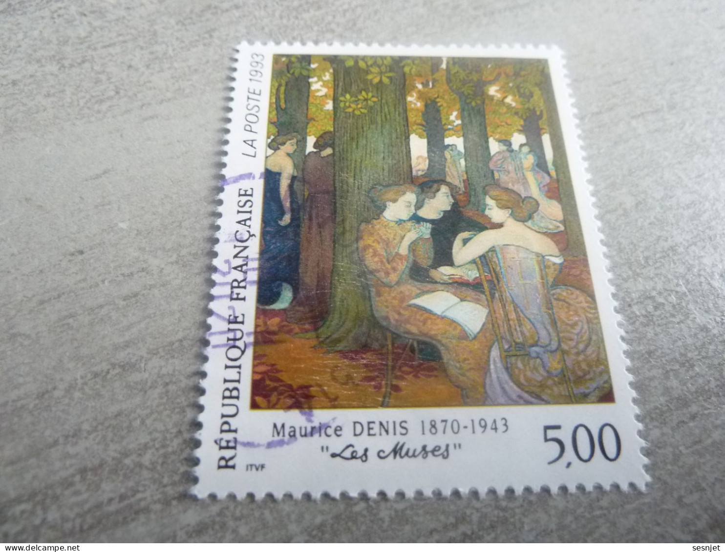 Maurice Denis (1870-1943) Peintre - Les Muses - 5f. - Yt 2832 - Multicolore - Oblitéré - Année 1993 - - Gebraucht