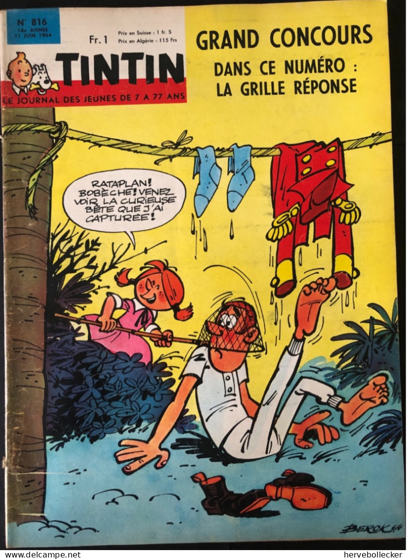 TINTIN Le Journal Des Jeunes N° 816 - 1964 - Tintin