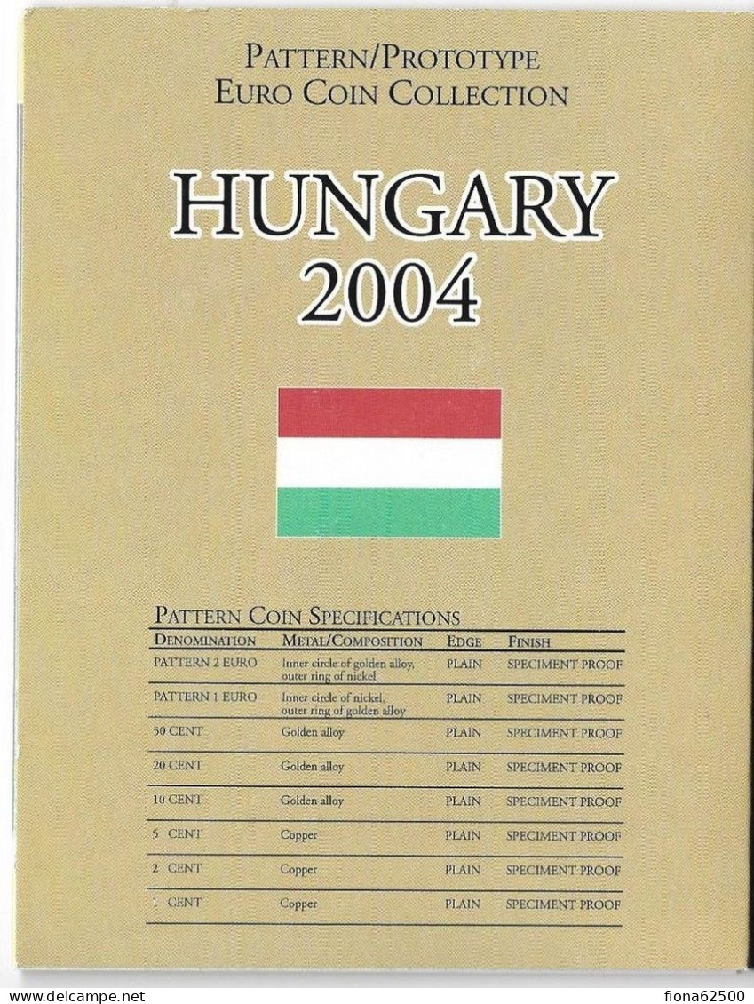 SERIE € ESSAIS 2004 . HONGRIE . - Essais Privés / Non-officiels