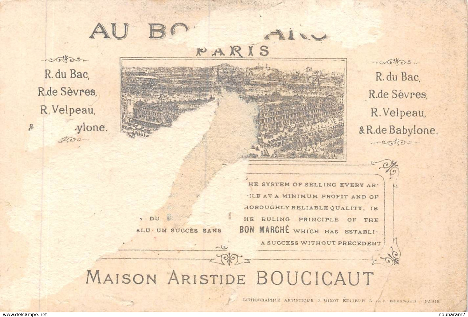 MA-2024-003. MAGASIN AU BON MARCHE PARIS. CHASSE CHAT FUSIL - Au Bon Marché