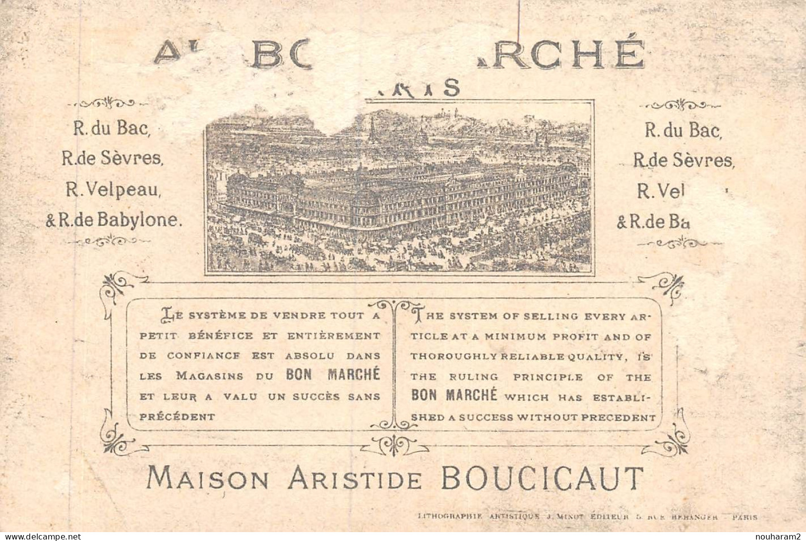 MA-2024-004. MAGASIN AU BON MARCHE PARIS. CHASSE FUSIL COCHON SANGLIER - Au Bon Marché