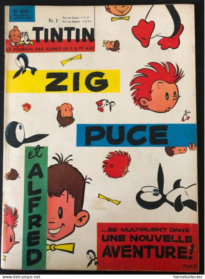 TINTIN Le Journal Des Jeunes N° 819 - 1964 - Tintin