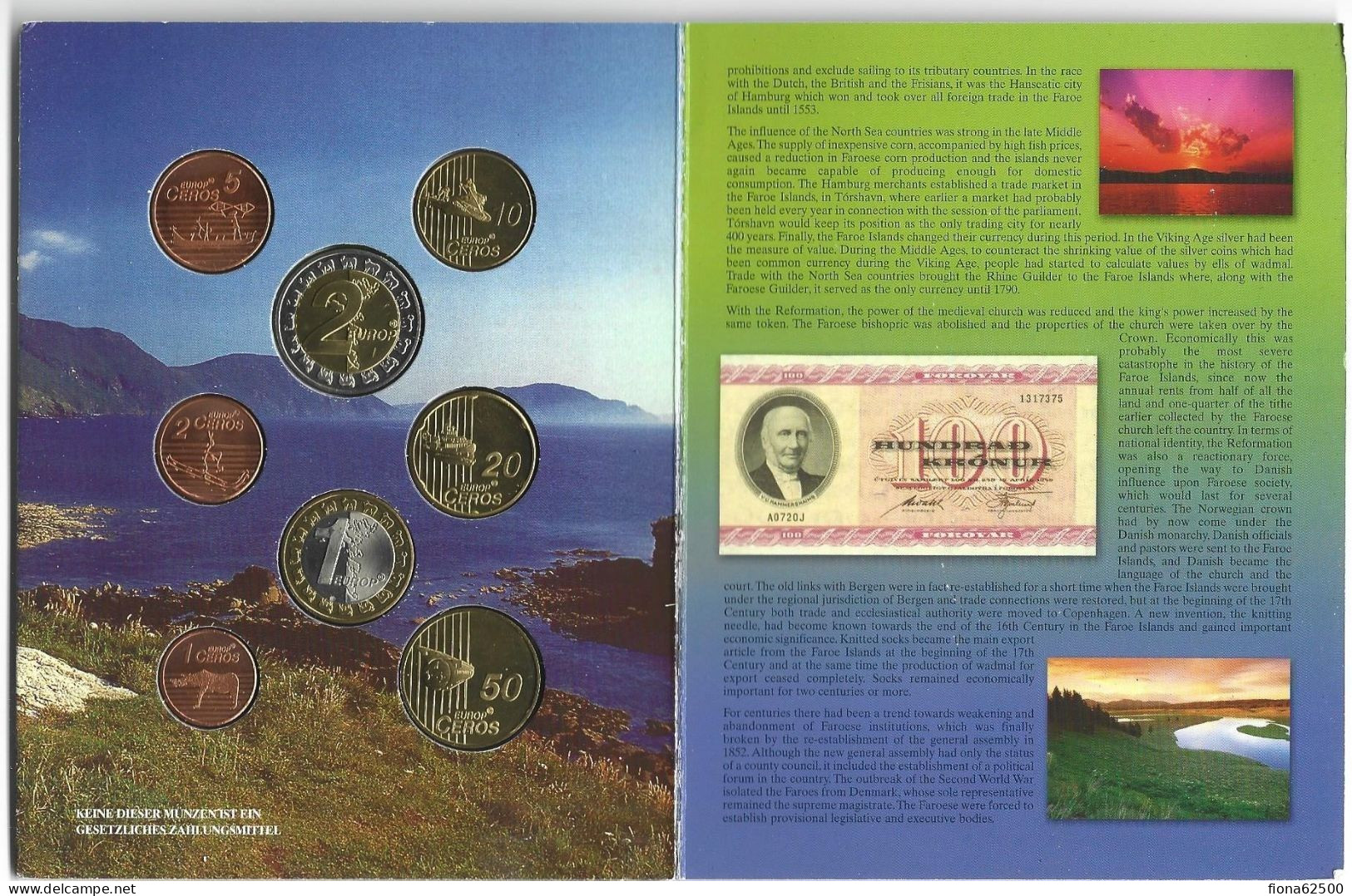 SERIE € ESSAIS 2004 . ILES FEROE . - Private Proofs / Unofficial