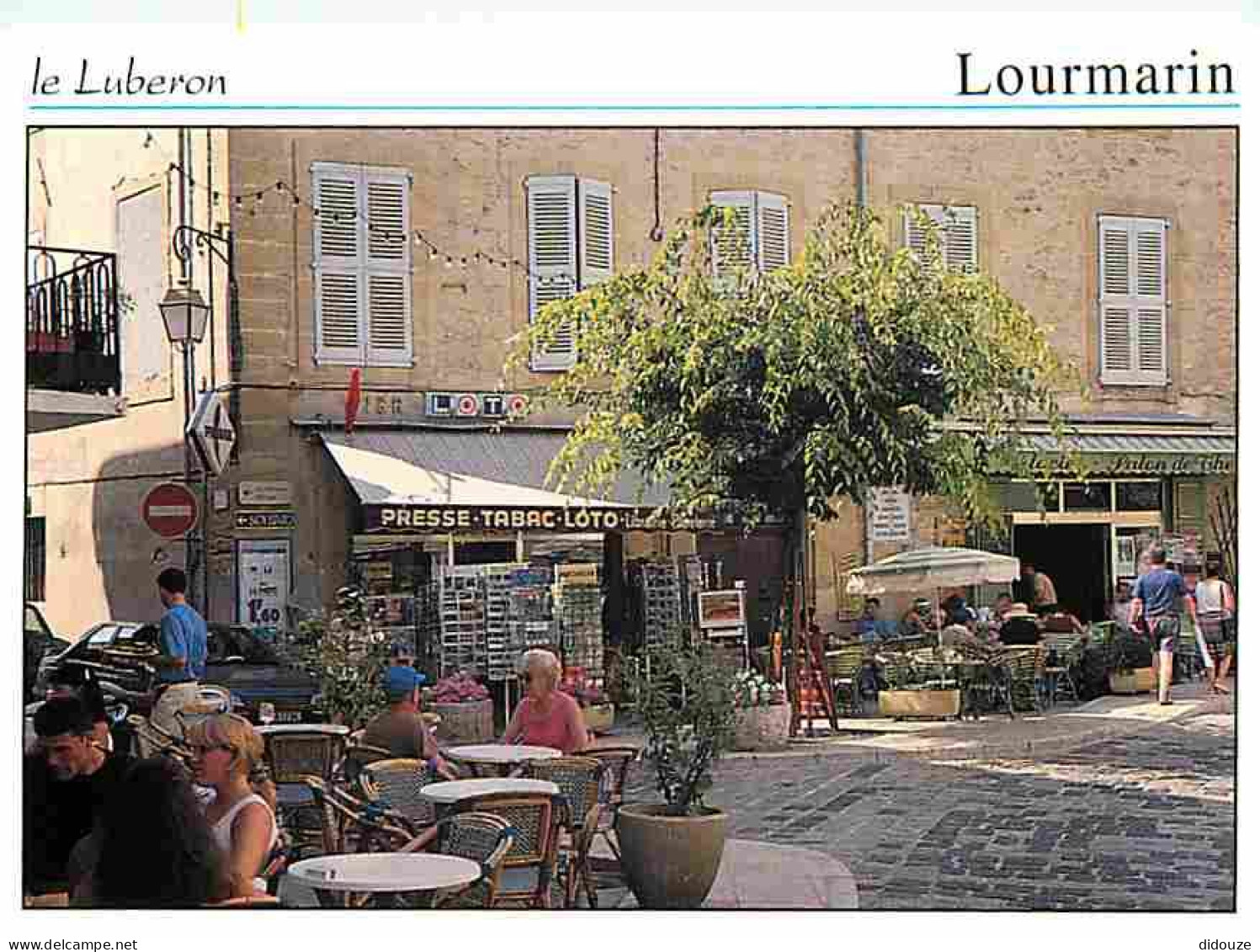 84 - Lourmarin - Centre Du Village - Commerces - Flamme Postale - Village Du Lubéron - CPM - Voir Scans Recto-Verso - Lourmarin