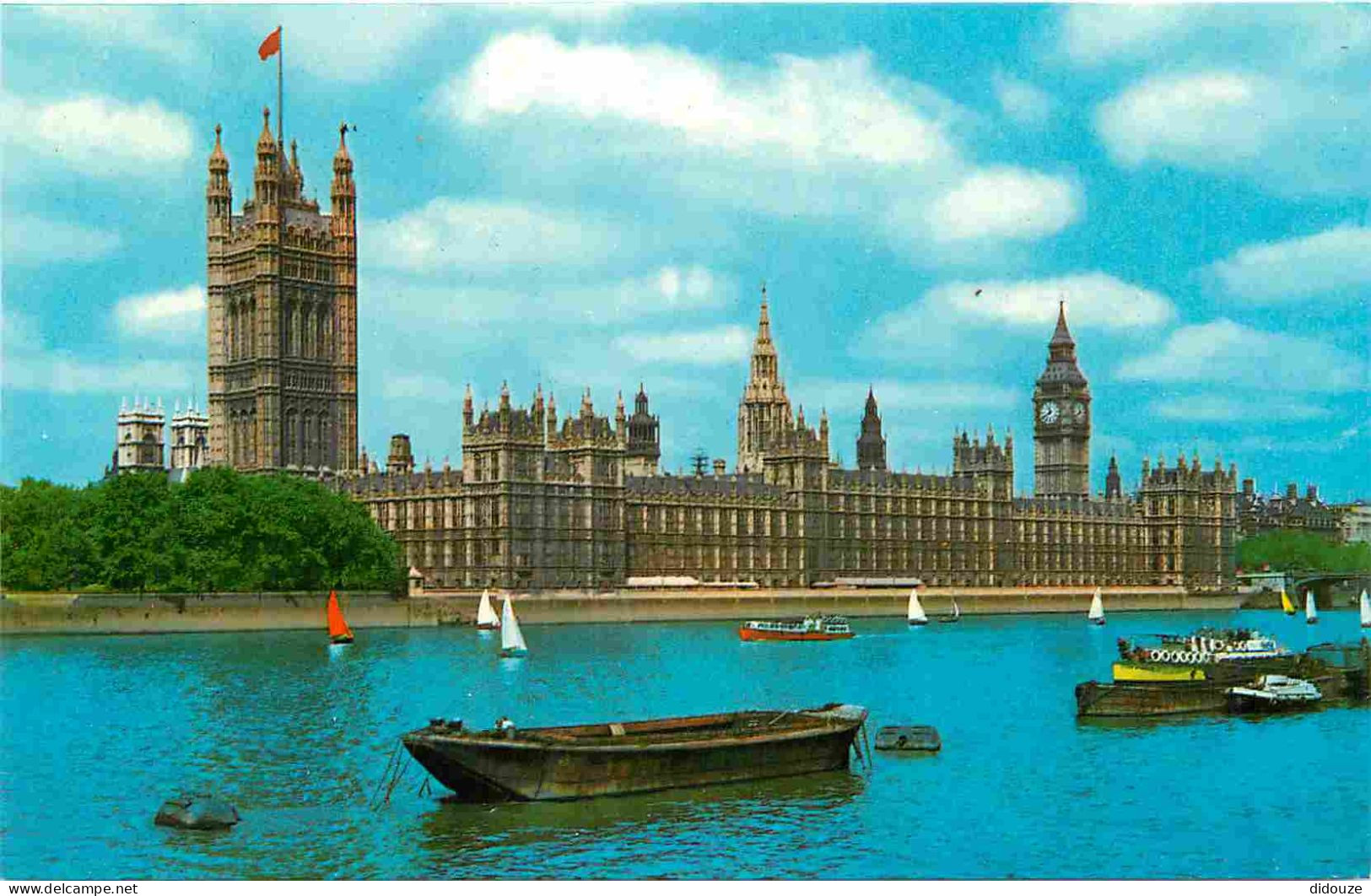 Angleterre - London - Houses Of Parliament - London - England - Royaume Uni - UK - United Kingdom - CPM Format CPA - Car - Houses Of Parliament