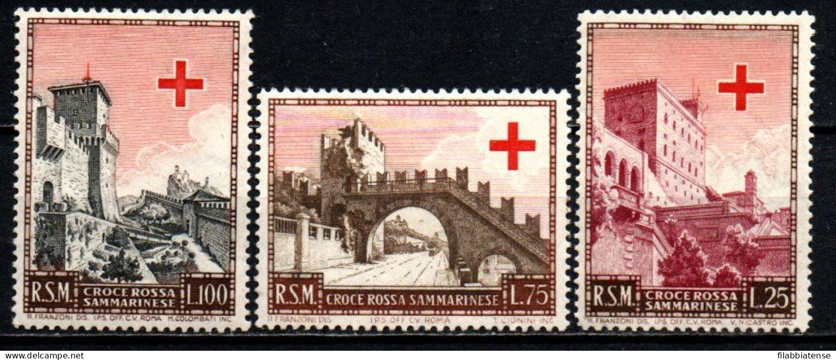 1951 - San Marino 369/71 Croce Rossa   ++++++ - Unused Stamps