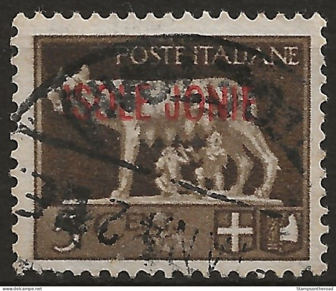 OIJO1U2 - 1941 Occup. Milit. Ital. ZANTE, Sass. Nr. 1, Francobollo Usato Per Posta °/ - Ionian Islands