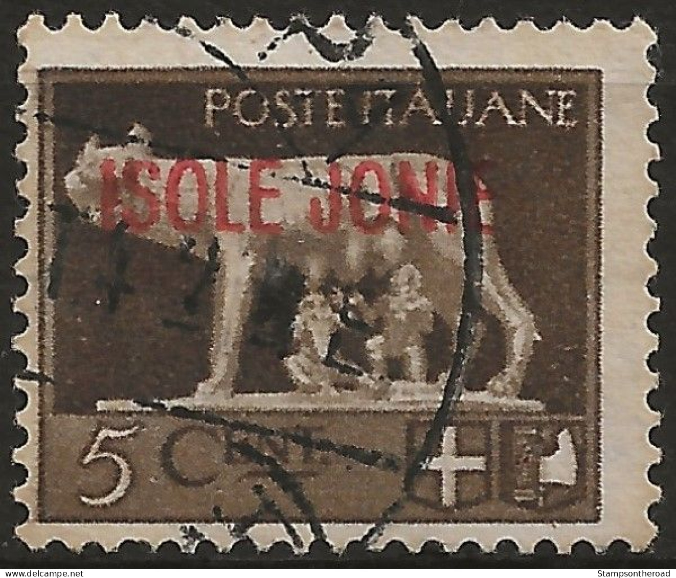 OIJO1U4 - 1941 Occup. Milit. Ital. ZANTE, Sass. Nr. 1, Francobollo Usato Per Posta °/ - Ionian Islands