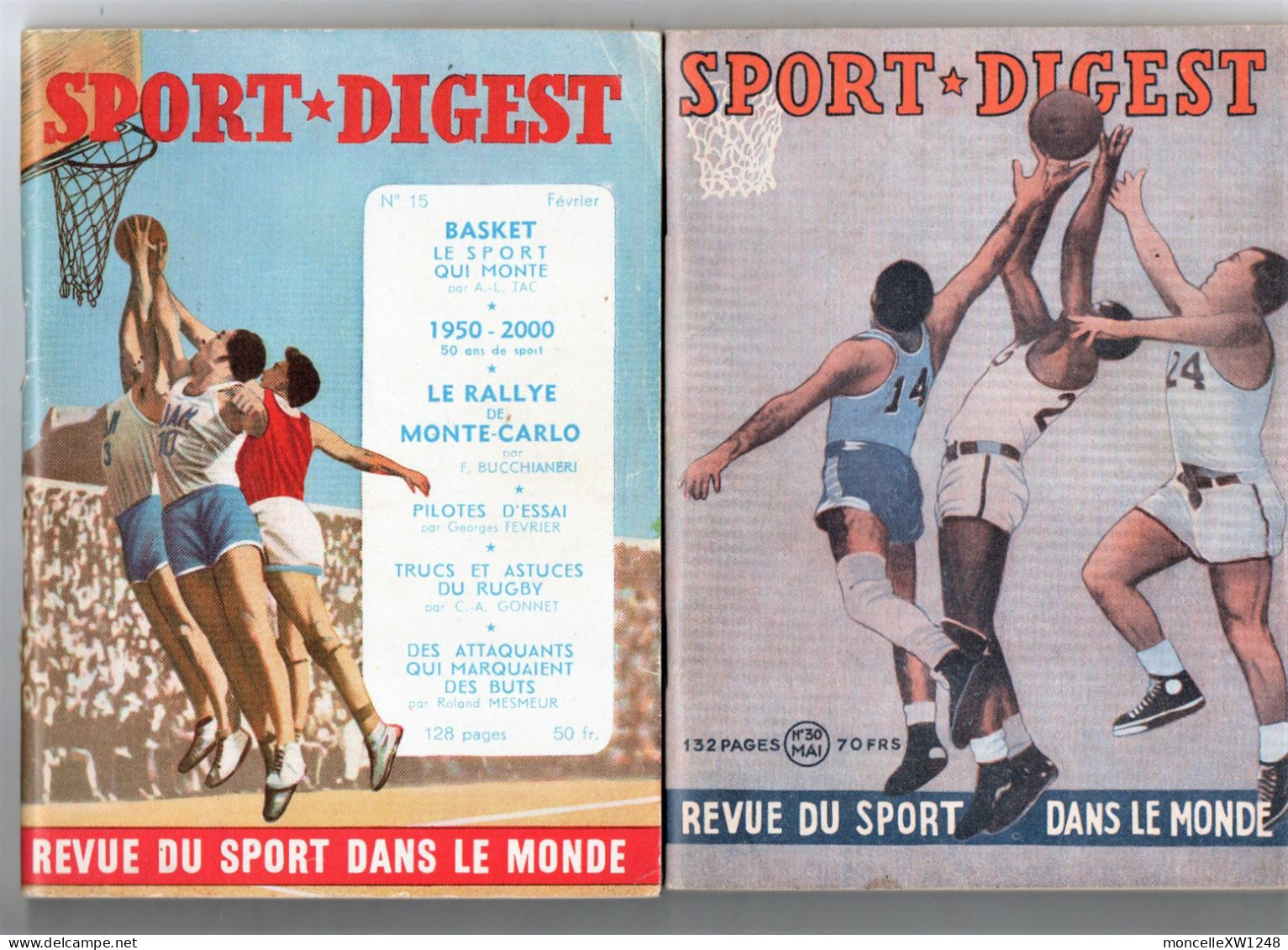 Sport Digest Lot 2 X N° 15-30 - Basket...- Dessins De Pellos - Radsport