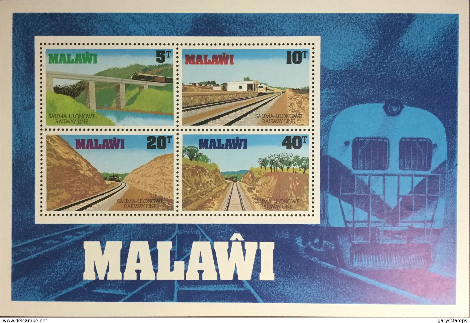 Malawi 1979 Railway Line Minisheet MNH - Malawi (1964-...)