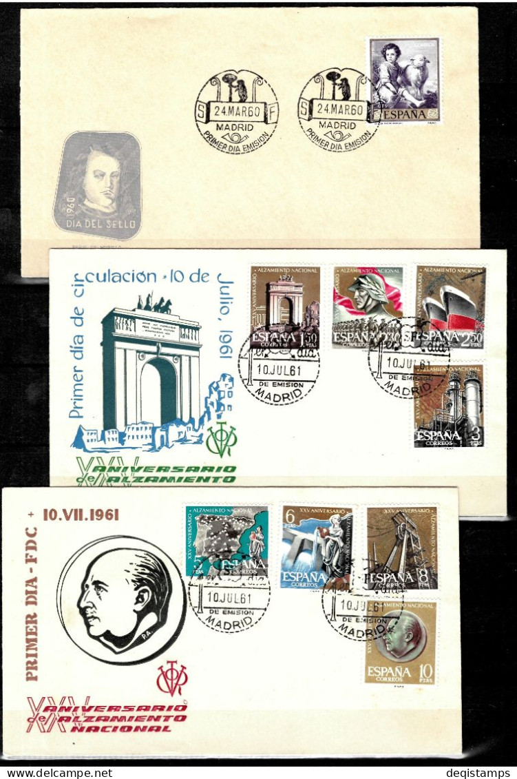 Spain Year 1955 / 60 First Day Covers - FDC