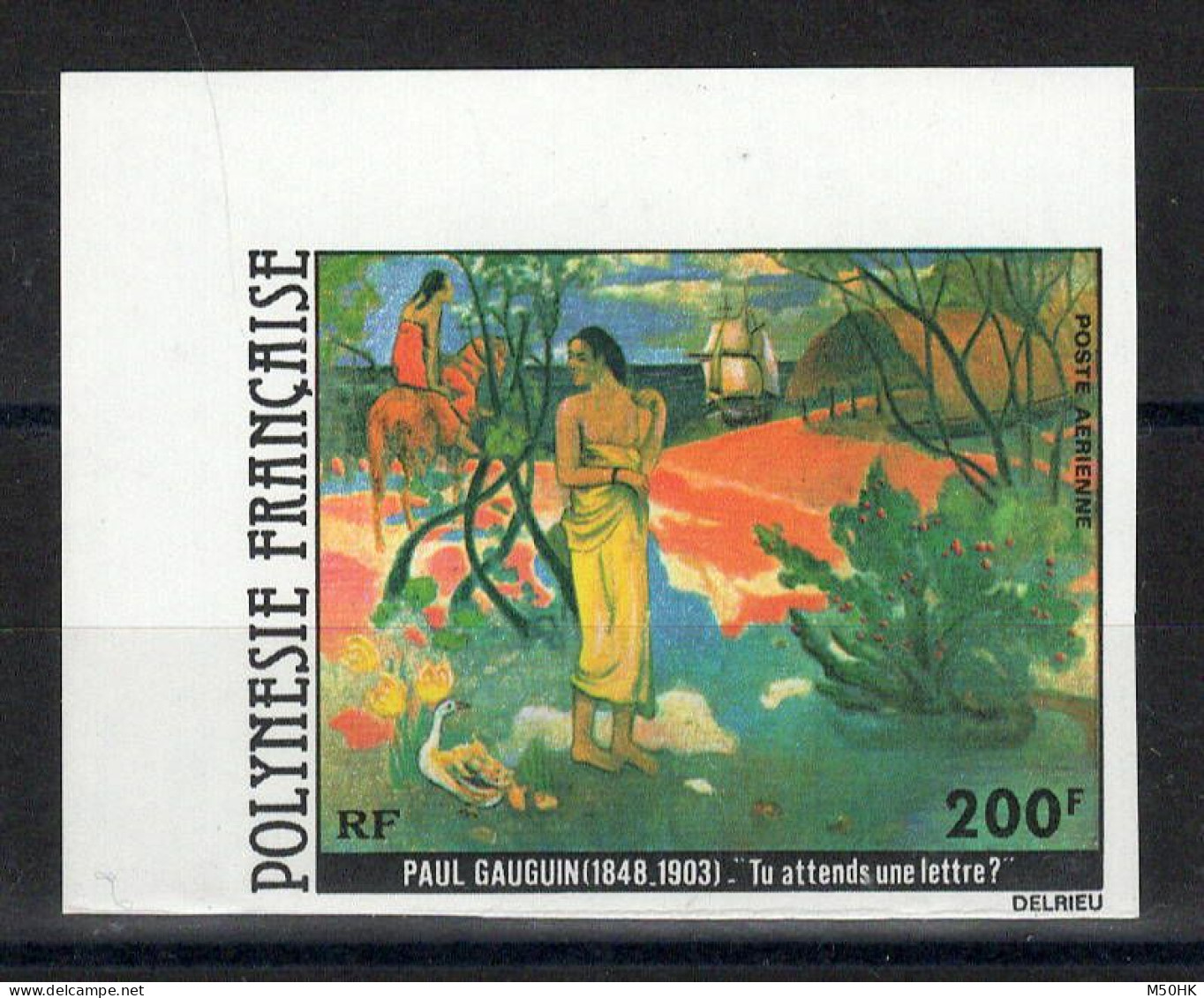 Polynésie - Non Dentelé - YV PA 144 N** MNH Luxe , Gauguin - Imperforates, Proofs & Errors