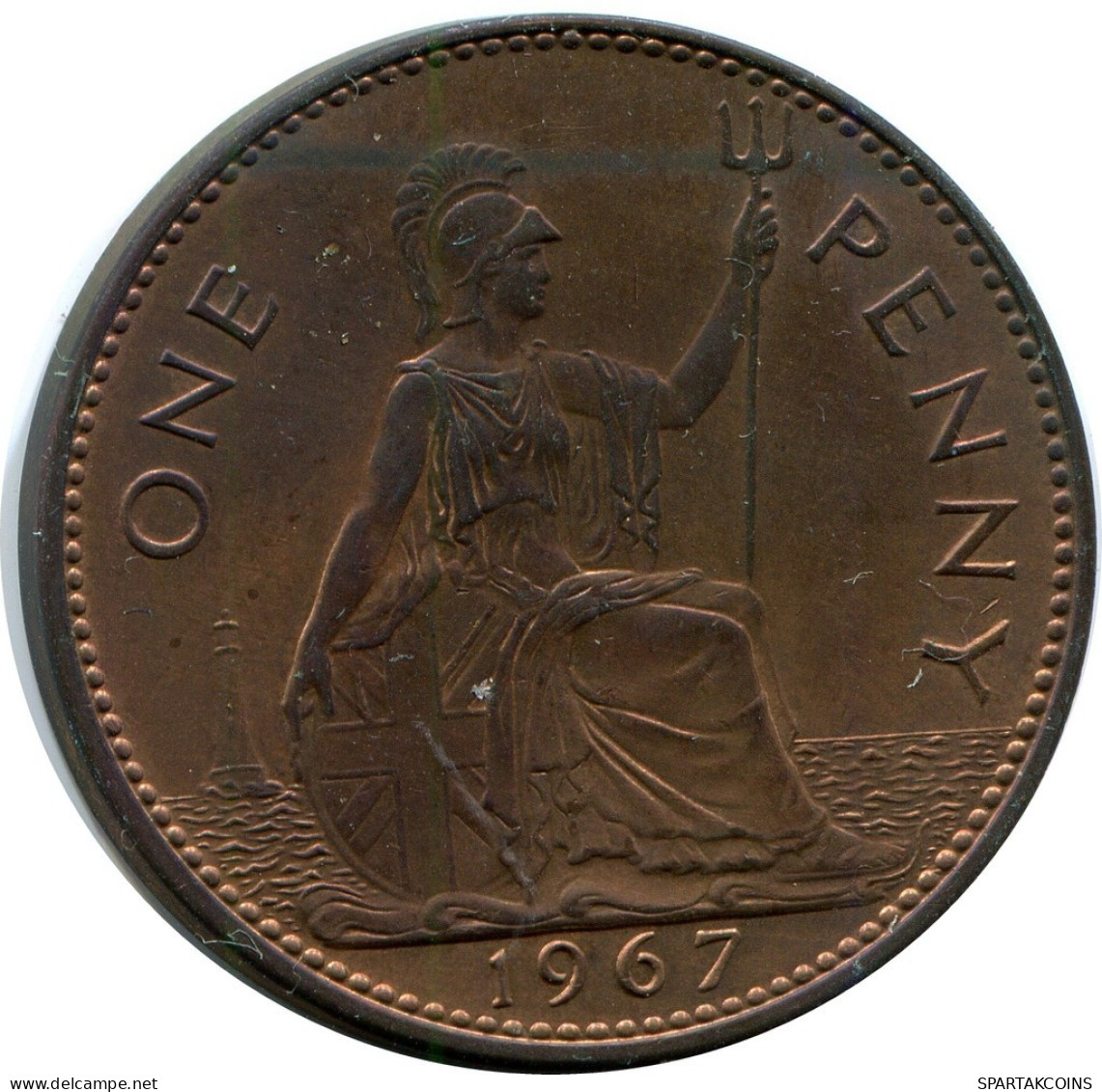 PENNY 1967 UK GREAT BRITAIN Coin #AZ629.U.A - D. 1 Penny