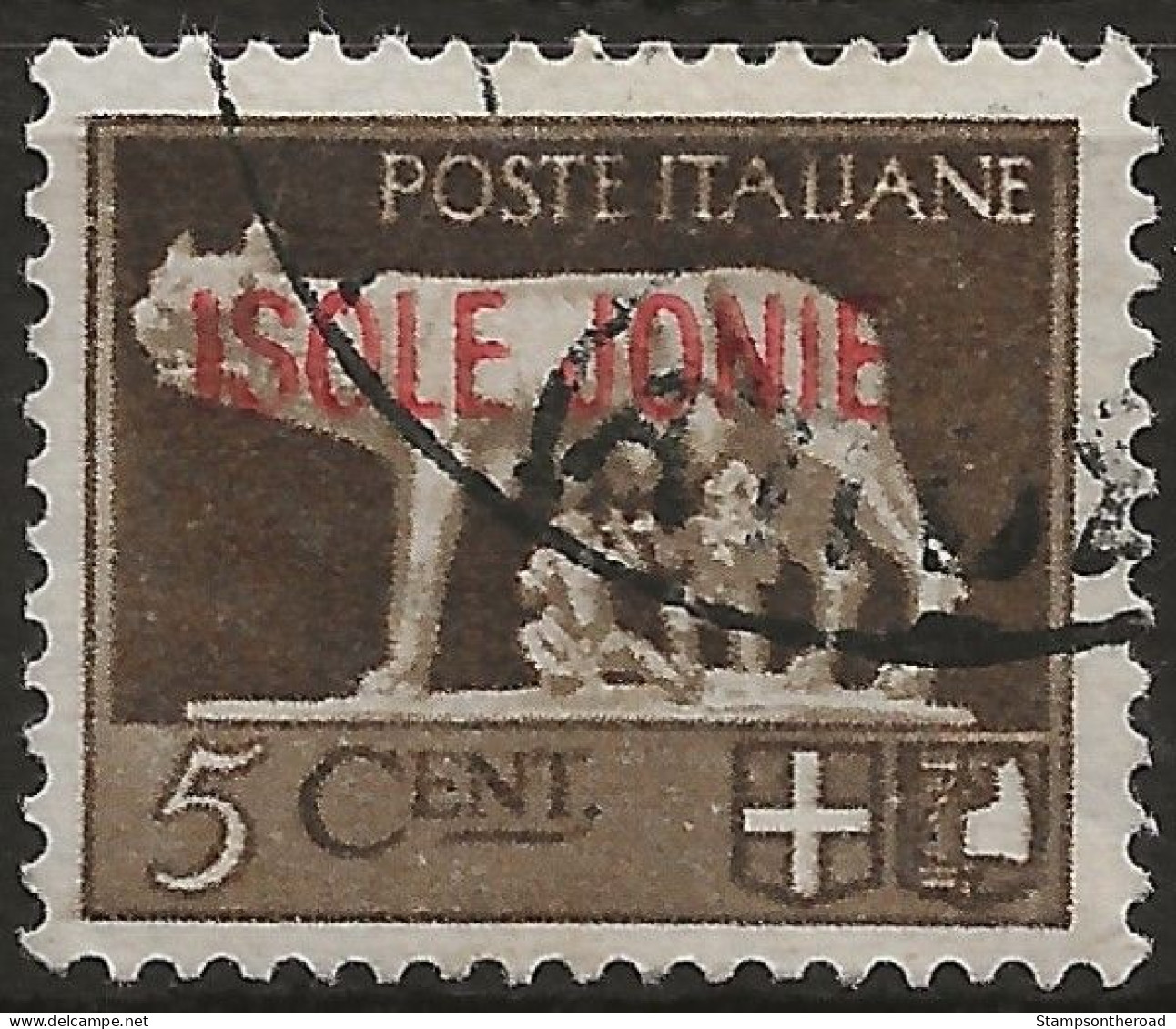 OIJO1U7 - 1941 Occup. Milit. Ital. ZANTE, Sass. Nr. 1, Francobollo Usato Per Posta °/ - Isole Ionie