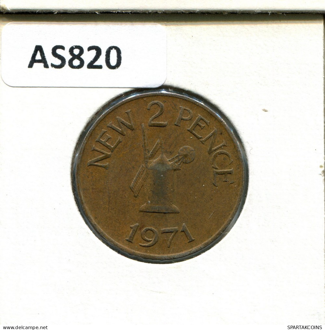 2 NEW PENCE 1971 JERSEY Moneda #AS820.E.A - Jersey
