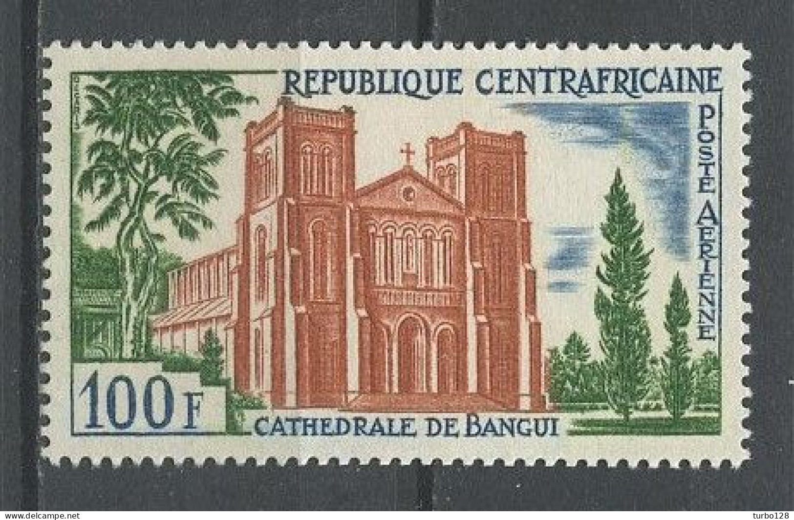 CENTRAFRICAINE 1964 PA 17 ** Neuf  MNH Superbe C 2.30 € Cathédrale De Bangui Church - Central African Republic