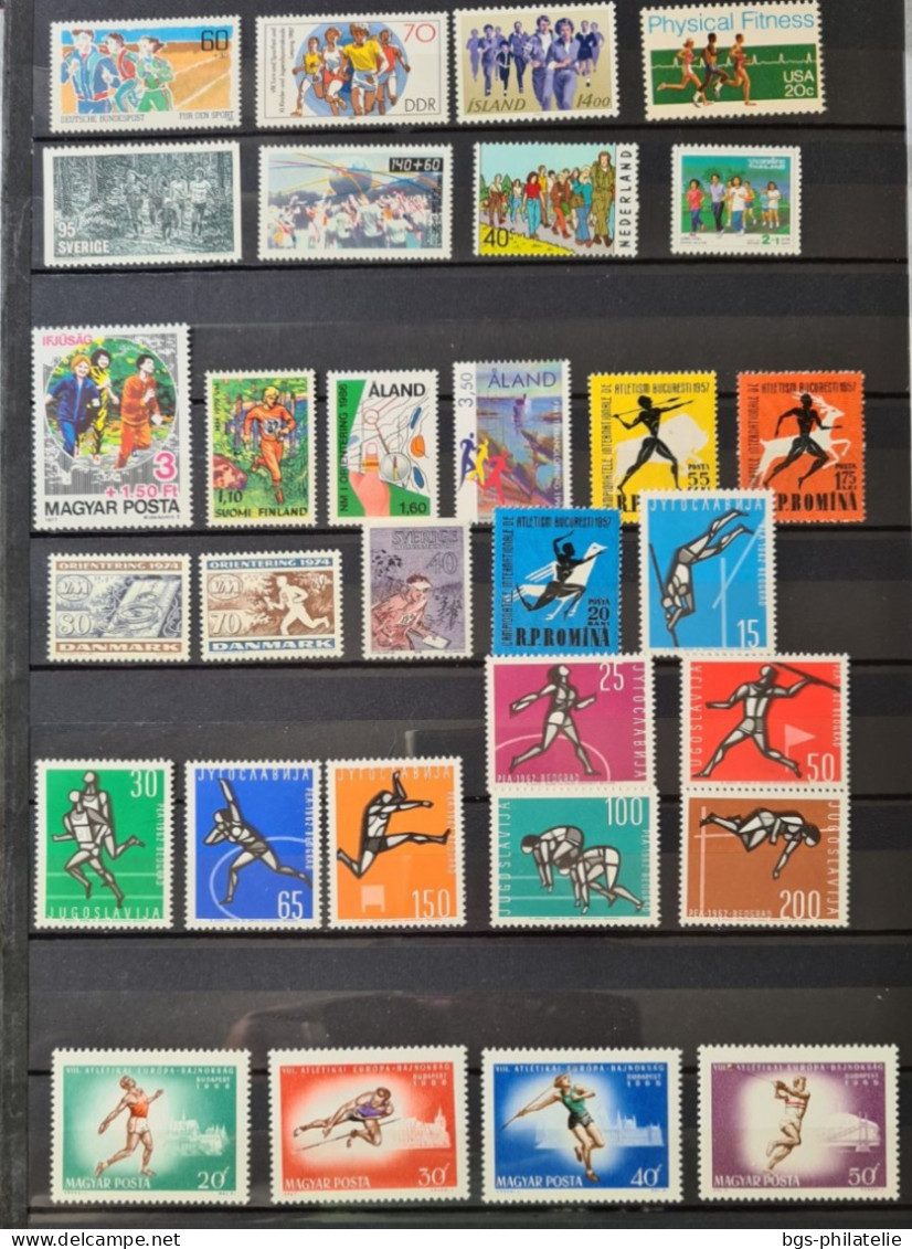 Collection sur le thème du sport.