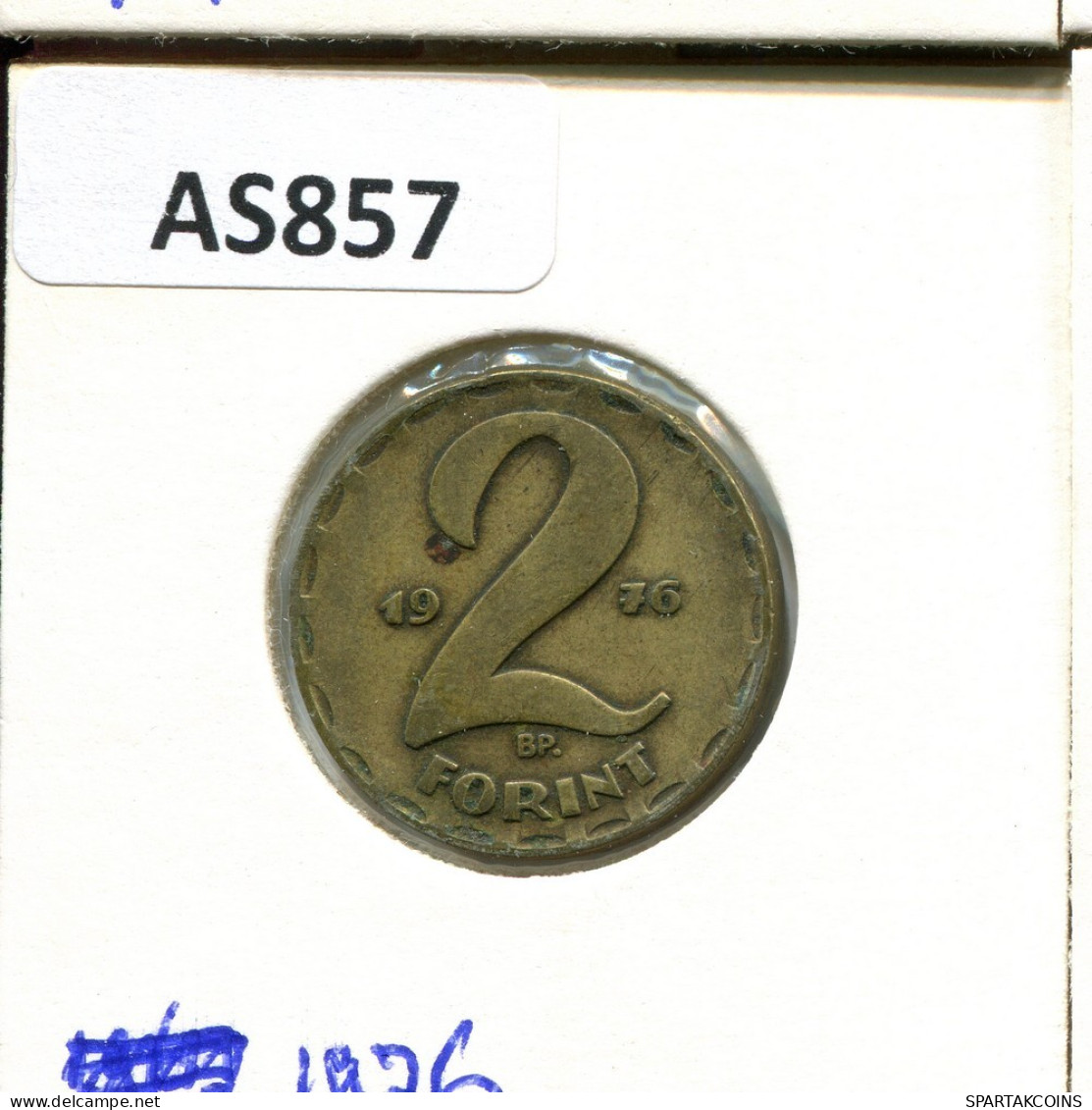 2 FORINT 1976 HUNGARY Coin #AS857.U.A - Hongrie