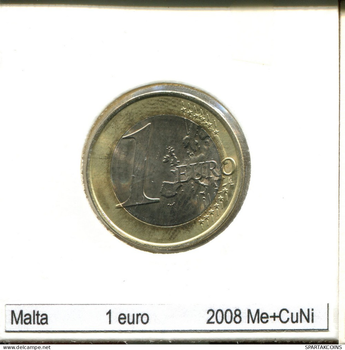 1 EURO 2008 MALTE MALTA BIMETALLIC Pièce #AS631.F.A - Malta